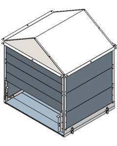 Light shield and rain cover for sensor double EggCam 350